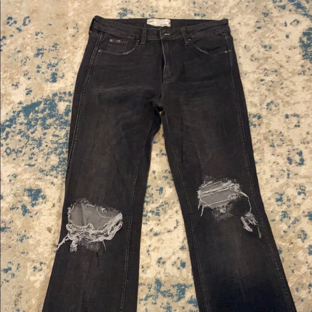 Free people - black jeans -excellent condition